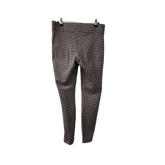 OLD NAVY Black and Tan Checkered High Rise Stretchy Dress Pants NWT 1031 - Picture 2 of 4